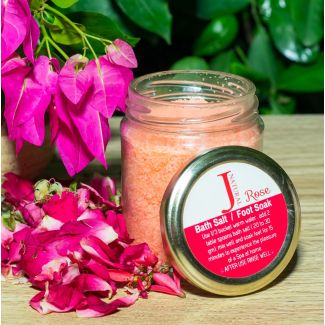 Rose Bath Salt and Foot Soak by JNatural