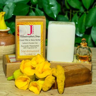 Sandalwood & Turmeric Soap by JNatural Handmade Goat Milk and Shea Butter Soap