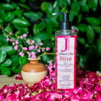 Rose Shower Gel by JNatural An Ayurvedic Preparation With Essential Oil
